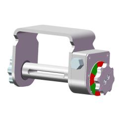 Double C Slider cargo tie-down winch